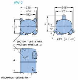 کمپرسور پیستونی 18هزار (AW 5524EK) تایلند - تصویر کوچک 2