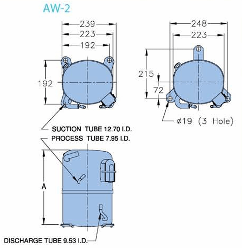کمپرسور پیستونی 18هزار (AW 5524EK) تایلند - تصویر 2